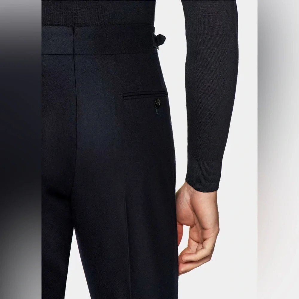 SUIT SUPPLY HAVANA DOUBLE BREASTED NAVY SUIT